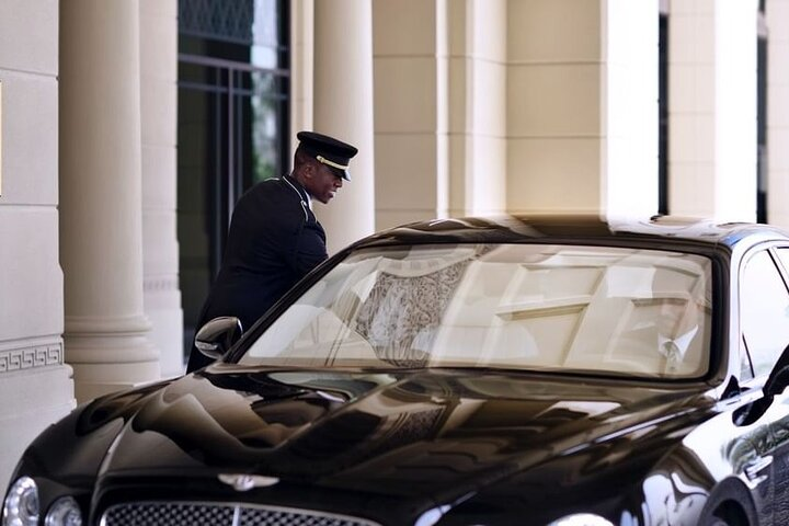 Experience a smooth and stylish journey to the airport with professional drivers ensuring timely departures and luxury comfort as you reflect on your Dubai adventure.